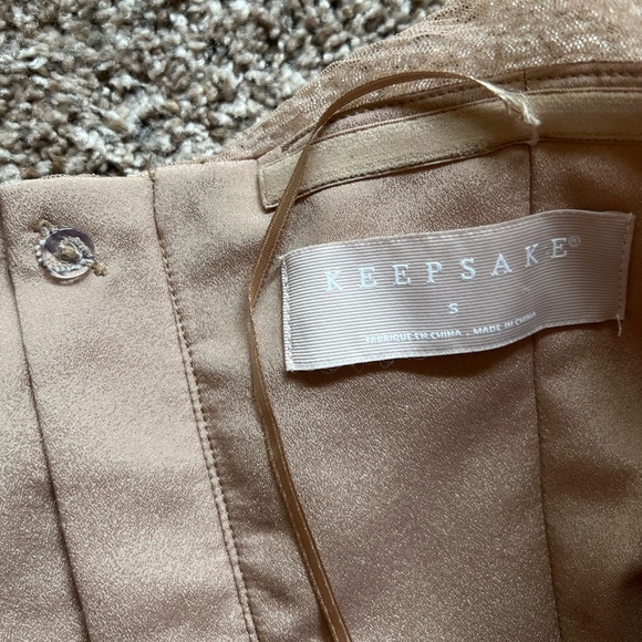 Keepsake | Strapless High- Low Gold Gown - Picture 4 of 6